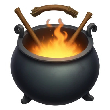 witch's cauldron sticker