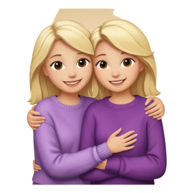 i want an emoji with 2 blonde girls like the movie "the holiday" sticker