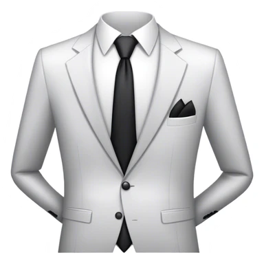 black and white suit and tie square sticker
