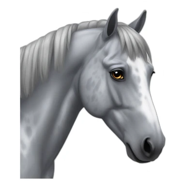 Dappled grey horse sticker