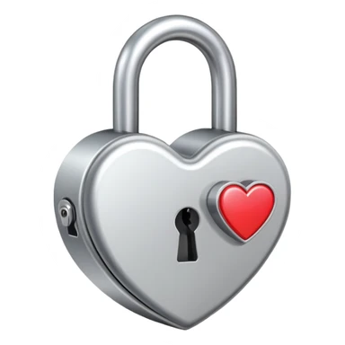 heart shaped lock sticker