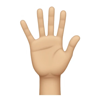 vertical hand next to horizontal hand sticker