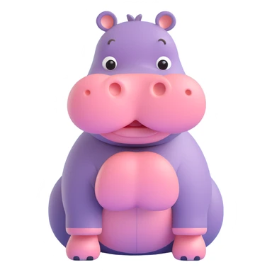 Hippo sticker