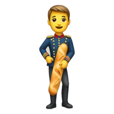 French with baguette sticker