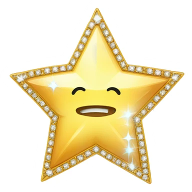 Diamante en forma de estrella sticker