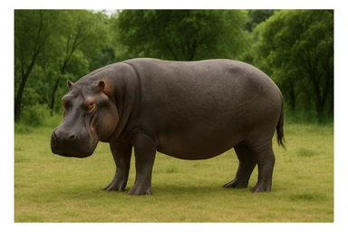 Hippopotamus sticker