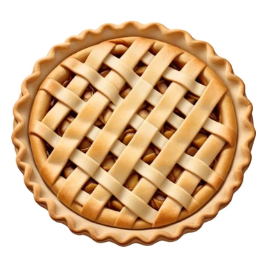 apple pie with lattice crust sticker