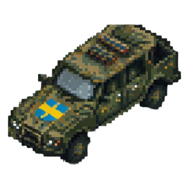Ukrainian military transport sticker