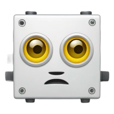 network switch with eyes sticker