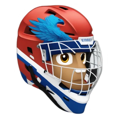 ice-hockey-eagle-red sticker