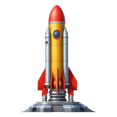 rocket on a cosmodrome sticker