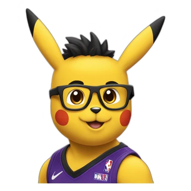 Pikachu in Lakers  sticker