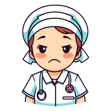 nurse crying  sticker