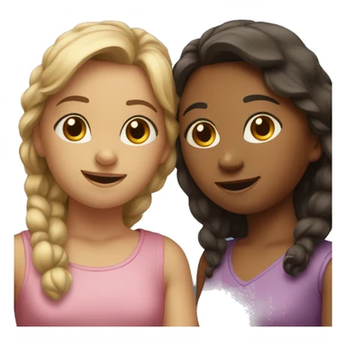 three supportive girl sticker