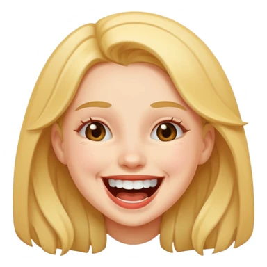 Girl laughing sticker