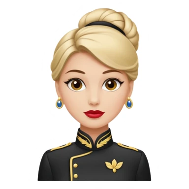 Fais-moi une réceptionniste pour un hôtel de luxe avec des habits un peu plus classe sticker