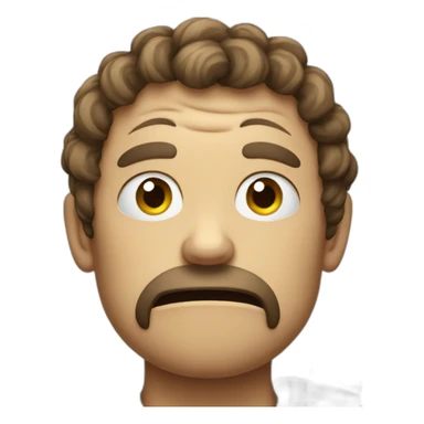 curly angry masenok sticker