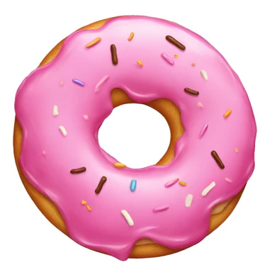 pink donut sticker