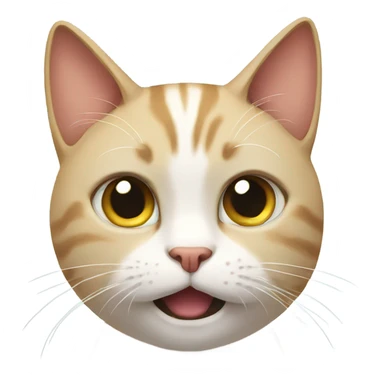 Cat saying no sticker