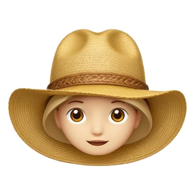 Chapeau de paille sticker