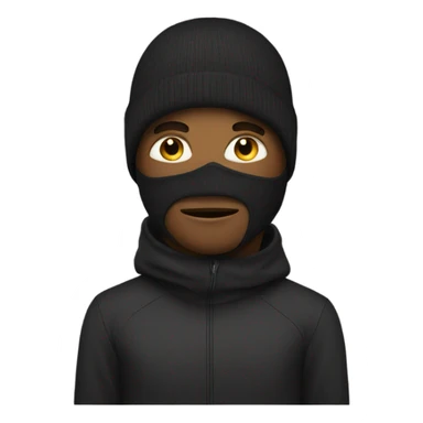 guy with ski mask sticker