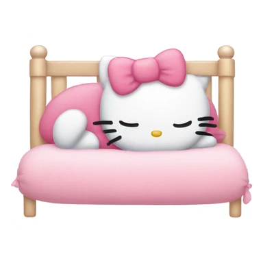 hello kitty sleeping sticker