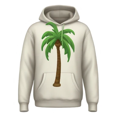 Hoodie with a palm tree on it sticker