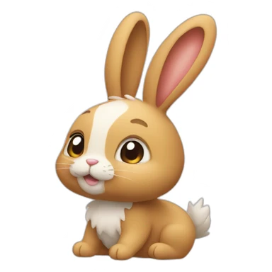 Doudou lapin sticker