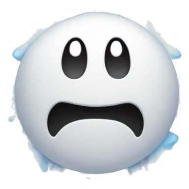 snowflakes and boo sticker