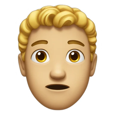 doubting face sticker