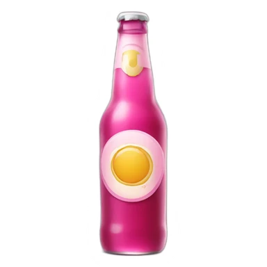 Pink Bottle beer sticker