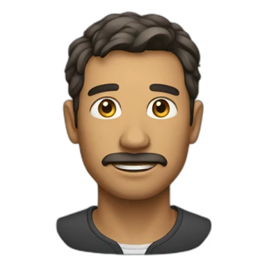 Une homme étonné sticker