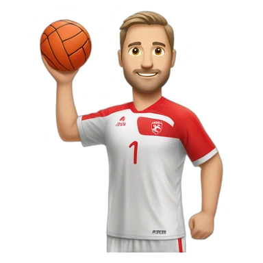 Polnischer Handballspieler sticker