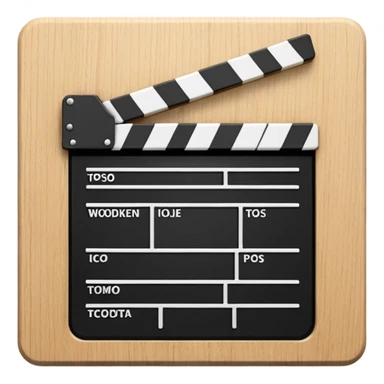 movie clapperboard sticker