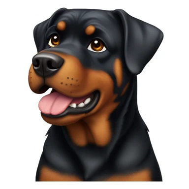 Rottweiler mit weißer Brust  sticker