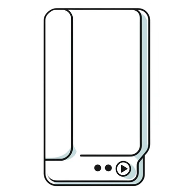 YouTube Shorts logo, black vertical rectangle with rounded corners and white play button in the center sticker