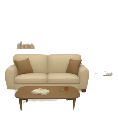 beige living room sticker