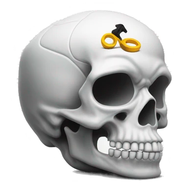 scull with nike shox sticker