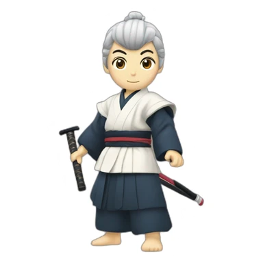 Isshin Ashina avec un katana sticker