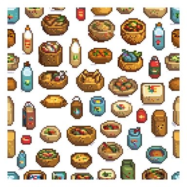 variety of snack foods sticker