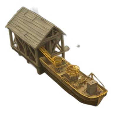 gold mining on the river sticker