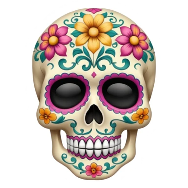mexican skull sticker
