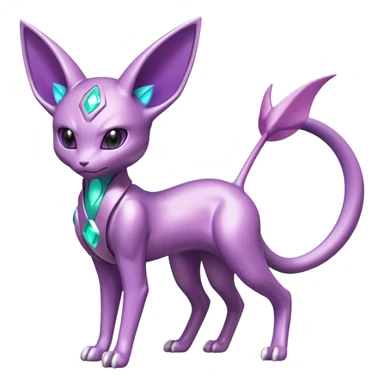 Miraidon-Genesect-Espeon-Mewtwo-Fakémon-hybrid-creature (full body)  sticker