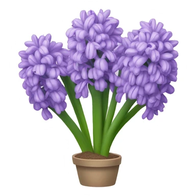 light purple hyacinth sticker