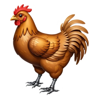 Mecha battle chicken humanoid creature but more human than chicken sticker