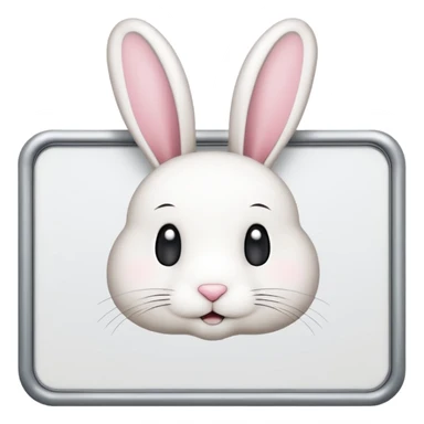 make a white billboard with the text “bun you” inside lt without a bunny just the text  sticker