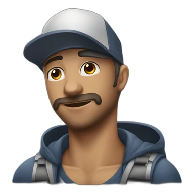 persona tiene calor gota de sudor sticker