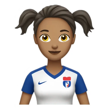 Women french  footballer sticker