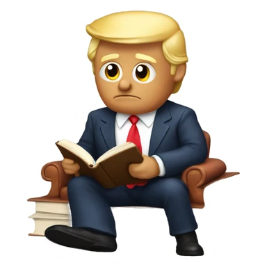 Donald trump read book sticker