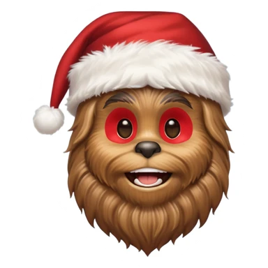 chewbacca santa sticker